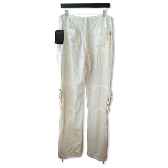 NWT Retrofete Kelani Jeans pants white cargos loose fit low rise SER.O.YA Sz 30 - Picture 8 of 16